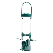 Perky-Pet 4-Perch Finch Tube Bird Feeder, Green