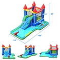 thumbnail image 2 of Gymax Inflatable Bouncer Climbing Slide Bounce House Water Park BallPit Without Blower, 2 of 9