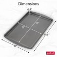 thumbnail image 3 of GoodCook Everyday Nonstick Steel Baking Sheet, 11" x 17", Gray, 3 of 8
