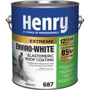HENRY CO 687 Elastomeric Roof Coating, Enviro White, 1-Gal. HE687046