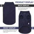 thumbnail image 7 of ROZKITCH Warm Dog Sweater Stretchy Dog Clothes Sleeveless Pet Sweatshirt for for Indoor and Outdoor Wear Soft Dog Pajamas for Small Medium and Large Dogs(Navyblue,S), 7 of 7