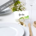 thumbnail image 2 of Koyal Wholesale Ombre Green Watercolor Place Cards for Wedding Party Tables, Seating Place Cards for Holders, 60 Pack, 2 of 5
