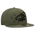thumbnail image 3 of Men's New Era  Olive Minnesota Wild Military Appreciation Flag 59FIFTY Fitted Hat, 3 of 5