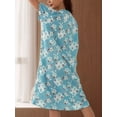 thumbnail image 2 of Camisón Con Diseno Floral Frescos Pijama Verano Mujer, 2 of 8