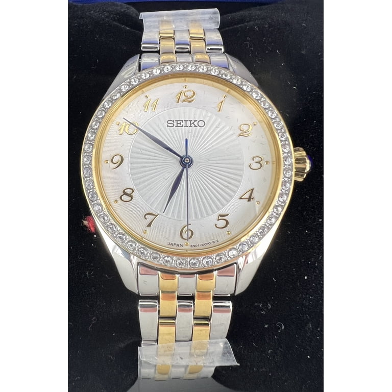 Seiko SUR392 Ladies Watch, Quartz, White Dial, Sapphire Crystals