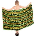 thumbnail image 4 of HAPPY BAY Women's Beachwear Summer Beach Wrap Bikini Wraps Sarong Skirt Swimsuit Swimwear Coverups Bathing Suit Swim Cover ups for Womens One Size Coal, Tropical, 4 of 5