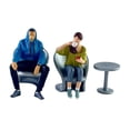 thumbnail image 3 of QualitChoice 1/64 Scale Miniature Figure DIY Project Desktop Ornament Afternoon Tea Scene, 3 of 6