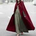 thumbnail image 5 of ZANZEA Women Full Sleeve Hoodies Cloak Cape Party Long Coat, 5 of 12
