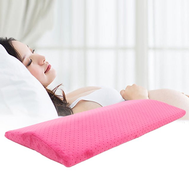 Oreiller de Soutien Lombaire en Mousse à Mémoire de Forme, Prévient l'Arrêt, Réduit la Pression, Ajustement Parfait, Utilisation Multifonctionnelle, Matériau Respirant, Confortable pour Dormir sur le Côté