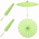 thumbnail image 1 of wonima44 MECCANIXITY 2 Pcs Paper Umbrellas ,16" Paper Parasol Umbrella DIY Oiled Paper Painting Umbrellas for Photography Props Craft Party Wedding Decoration,Green, 1 of 1