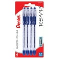 thumbnail image 1 of Pentel R.S.V.P. Ballpoint Pen (0.7mm), Blue Ink, 4PC Pack, 1 of 4