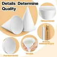thumbnail image 3 of Vasos cónicos de papel desechables Roshtia, 4 oz, 800 unidades, blancos, 3 of 7