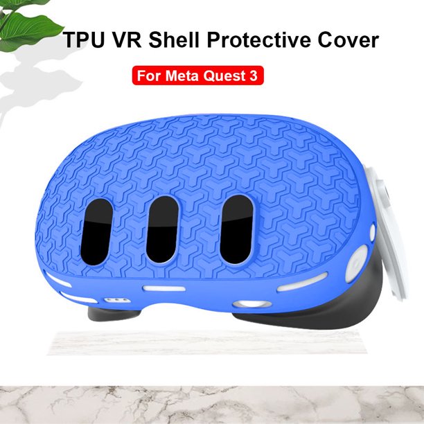 Carcasa protectora frontal de TPU VR, antiarañazos, antipolvo, antigolpes para Meta Quest 3