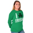 thumbnail image 4 of St Patricks Day Irish Pride Shamrock Long Sleeve TShirt Men Women Brisco Brands S, 4 of 6