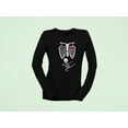 thumbnail image 5 of Old Glory Womens Kung Fu Halloween Skeleton Baby Long Sleeve T Shirt, 5 of 5