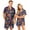 Yellow, variant on Couples Halloween Sleepwear Sets Matching Short Sleeve Button Front Shirt and Shorts Halloween Print Lounge Outfits Festive PJs for Adults