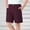 Wine, variant on NAISIBABY Boys Bermuda Shorts, Elastic Waist Solid Color Stretch School Uniform Suit Shorts Army Green 5-6T