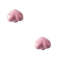 thumbnail image 3 of kurtrusly Cabinet Handle Heart Shape Solid Color Replacement Decorative Home Kitchen Bathroom Drawer Door Pull Knob Accessories Pink 2Set, 3 of 6