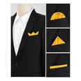 thumbnail image 4 of INSPIRE CHIC Men's Pocket Squares Solid Color Handkerchiefs for Wedding Party Yellow, 4 of 4