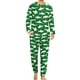 thumbnail image 2 of Pijama de tiburón blanco con silueta de animal para hombre, conjunto de pijama de manga larga moderno de 2 piezas, traje informal con gráficos para uso diario, regalo de cumpleaños, 2 of 5