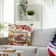 thumbnail image 3 of Clearance Under $5!Yyuenw 4Th of July Decorations Patriotic Pillow Covers 18X18 America Flag Double Sides Print Cushion Cover for Bed Sofa Cartoons Tetragonum Couch Pillow Cover, 3 of 5