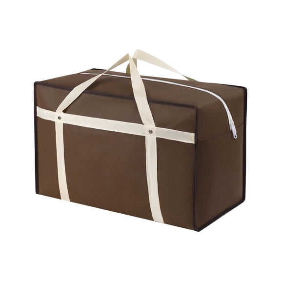 L Luggage Storage Bag, Storage Bags, Packing Bags, Large Capacity With Rivet-Reinforced Handles, Double Zipper Closure, Waterproof Fabric For Moving, Packing, Travel, Quilt Storage 100X60X