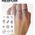 thumbnail image 2 of WWS-Tattoo Tech, 2 Sheets Medium Semi Permanent Tattoo, Adult Art Design Temporary Tattoos, Lasts 1-2 Weeks, Waterproof, Realistic Look, No Adhesive, No Reflection (Flower and Planet), 2 of 4