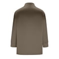 thumbnail image 7 of Ashirexll Womens Casual Tops, Solid Color Elegant Blouse with A Ruffled Collar and 3/4 Sleeve, 7 of 7