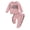 Pink, variant on Elippeo 0-3Y Newborn Baby Girls Clothing Set 6M 12M 18M 24M 3Y Letter  Leopard Print Long Sleeve Pullover Strap Pants 2 Pcs Outfit