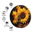 thumbnail image 4 of Rateoe Vibrant Sunflower Blooms Pattern Tire Cover Wheel Protectors Weatherproof Wheel Covers Universal Fit for Trailer Rv SUV Truck Camper Travel Trailers Accessories-15 inch, 4 of 6