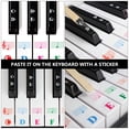 thumbnail image 4 of EeaseCA 1 Set Piano Keyboard Music Note Sticker 49/61/76/88 Keys Piano Sticker Label, 4 of 7