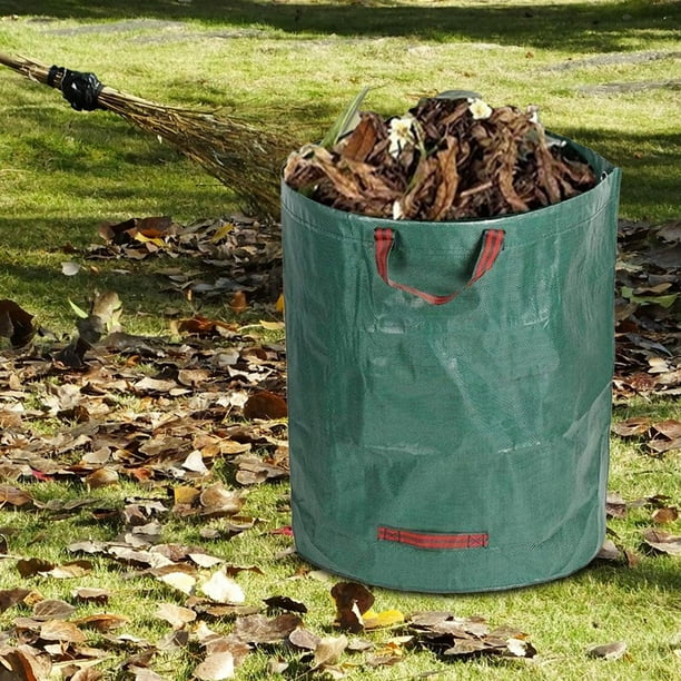 3 Bolsas De Jardín Reutilizables 150 Litros - Con Asas, Para Hojas, Césped Y Residuos Verdes, De Polipropileno Resistente