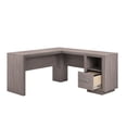 thumbnail image 2 of Pemberly Row Contemporary Engineered Wood L-Desk in Ashen Oak Finish, 2 of 13
