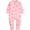 Pink maple leaf, variant on ATAIKU Baby Girls 2 Way Zipper Footless / Footed Pajamas Cotton Long Sleeve Romper with Mittens Sleep 'N Play