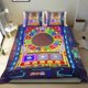 thumbnail image 1 of Piedra, Papel o Tijera Conjunto de sábanas temático, trío de piezas, cómodo y amigable con la piel, diseño único, regalo de decoración para el hogar para familiares, amigos y fans, 90 cm * 190 cm, 1 of 6