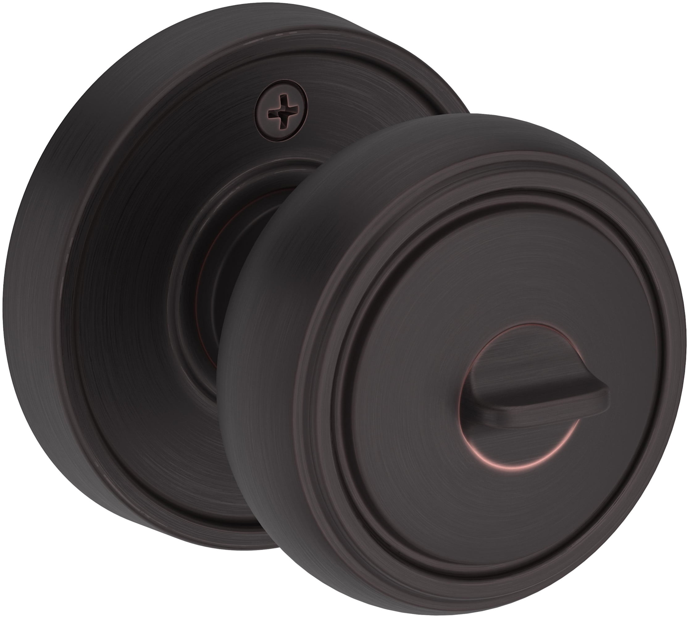 Baldwin ENBRERRR190SMC Bremerton Single Cylinder Keyed Entry Door Knob Set - Black