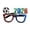 Blue2, variant on HEVRJEWJD Glasses Football Fan Party Novelty Eyewear Celebration Support Prop Red