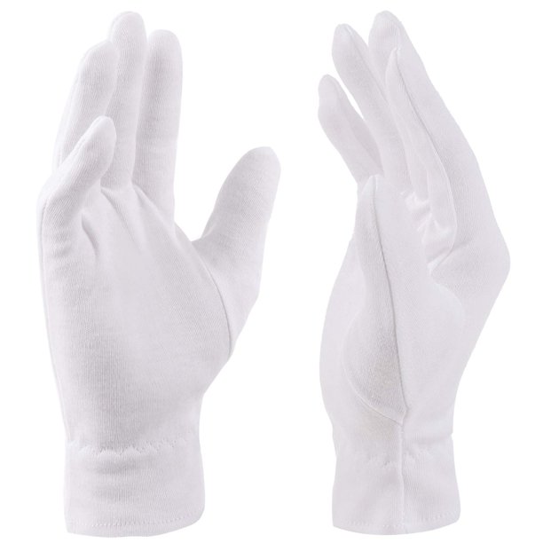 Guantes hidratantes para manos secas durante la noche Selizo 3 pares de guantes 100 por ciento de algodón blanco para mujeres Hidratante de manos para eczema Guantes de spa para dormir para eczema man