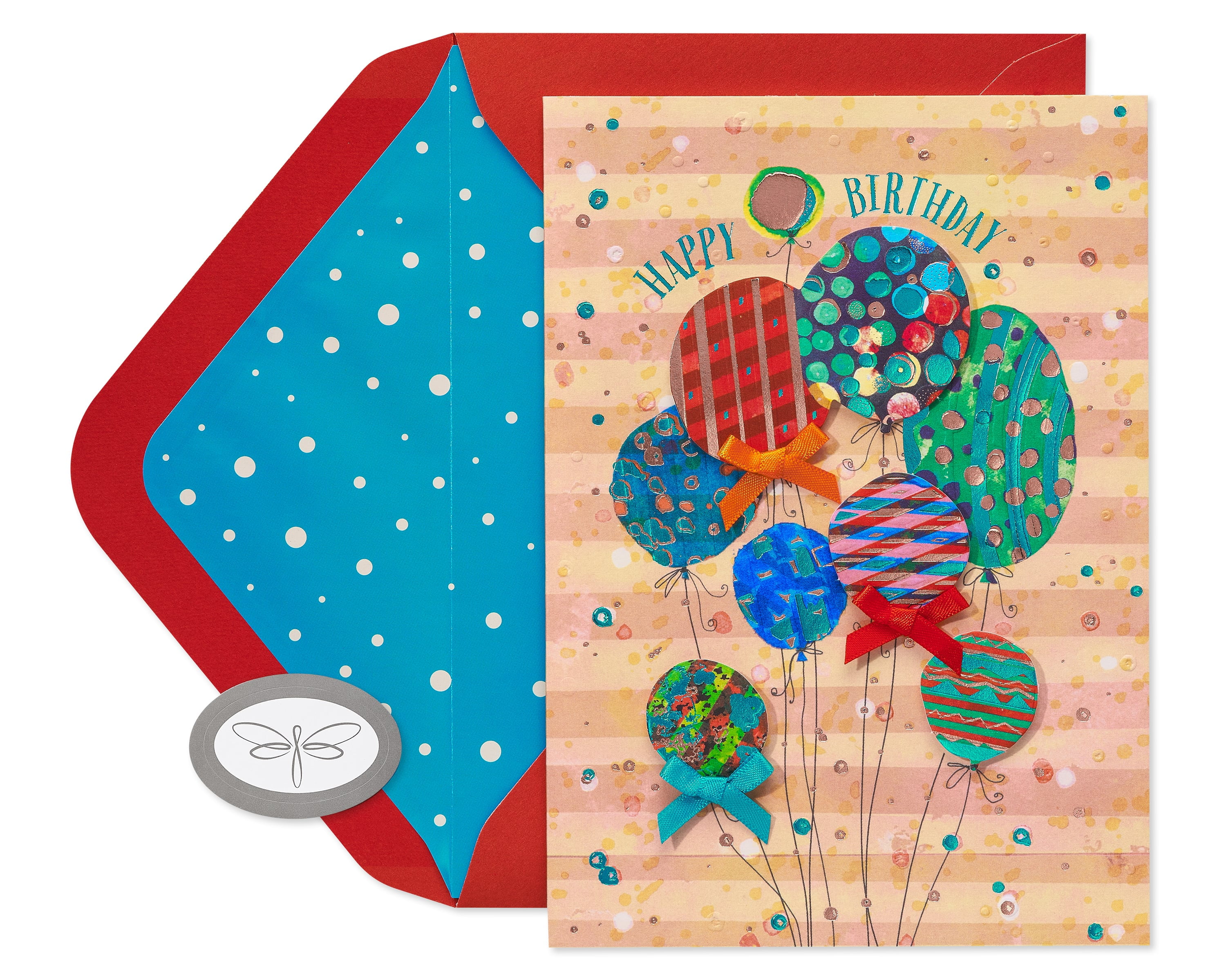 Papersong Premium Birthday Card (Birthday Balloons)