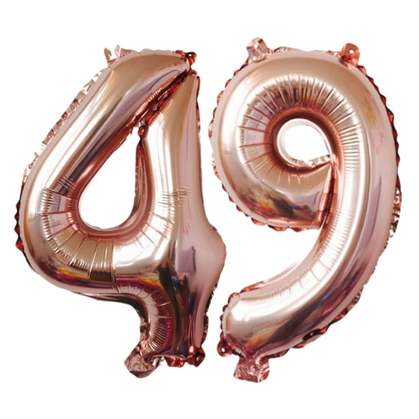 Number 49 Balloons 32 Inch Digital Balloon Alphabet 49th Birthday ...