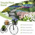 thumbnail image 5 of Resenkos Raised Planter Stand, Large Space Flower Rack Shelf,Tricycle Plant Stand Flower Pot Cart Holder in Parisian Style, 5 of 7