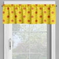 thumbnail image 2 of Ambesonne Basketball Valance Pack of 2, Athletics Fun Match, 42"X18", Orange Yellow White, 2 of 5