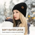 thumbnail image 6 of OZERO Beanies for Women, Knit Polar Fleece Lined Slouchy Warm Womens Hats Winter, 6 of 9