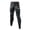 Black, variant on Compression Pants Men Running Leggings Workout Base Layer Athletic Tights with Pockets for Gym Basketball