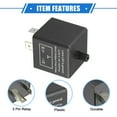 thumbnail image 4 of Electronic LED Flasher Relay Fix Car Turn Signal Light CF13JL-02 3 Pin Speed Adjustable, 4 of 6