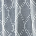 thumbnail image 5 of Nicole Miller Circuit Room Darkening Blackout Hidden Tab/Rod Pocket Top Curtain Panel Pair, 52"x84", Chambray Blue, 5 of 7