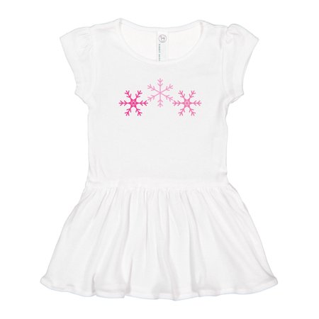 

Inktastic Pink Snowflakes Gift Toddler Girl Dress