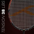 Hundred Atomic X 38 Pwr Carbon Fibre Strung Badminton Racket With Full