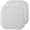 Alexis Gray/White, variant on Chair Cushion Memory Foam Pads Honeycomb Pattern Slip Non Skid Rubber Back Rounded Square 16" x 16" Seat Cover, 4 Pack, Charlotte Navy