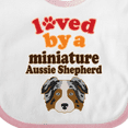 thumbnail image 4 of Inktastic Miniature Australian Shepherd Mini Aussie Boys or Girls Baby Bib, 4 of 4